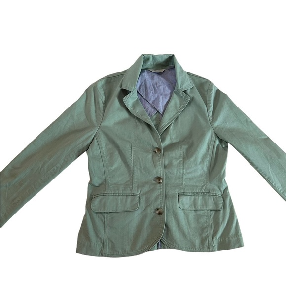 L.L. BEAN Women's Seafoam Green Blazer Jacket 3-Button Classic Size Small - Picture 12 of 17